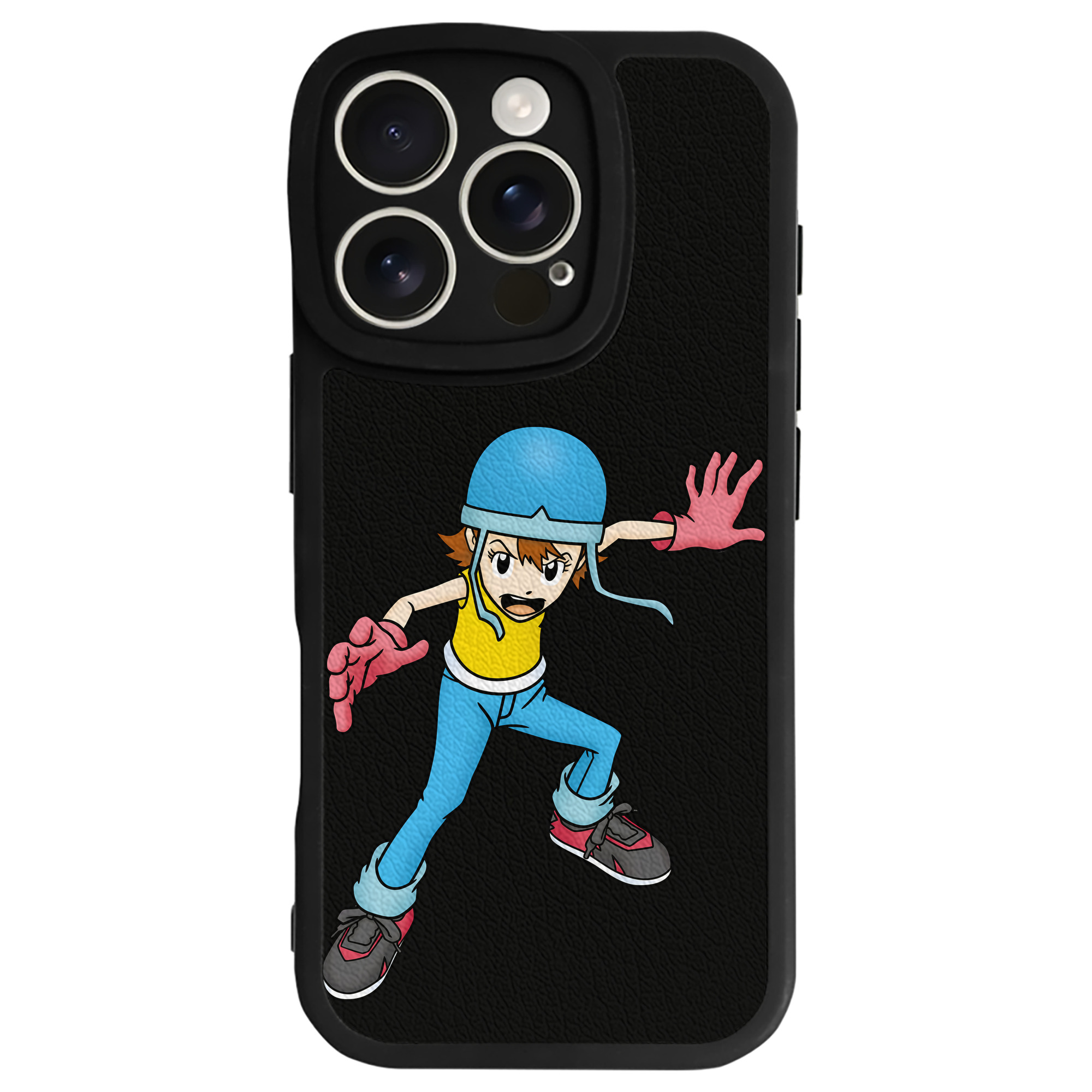 （画像用） Digimon デジタルモンスター/デジモン 【iPhone 16シリーズ対応】シリコンスマホケース（レザー調） 材質：シリコン